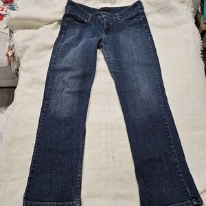 Levis Slender Straight 526 Jean Dark Two Tone Wash Size 14